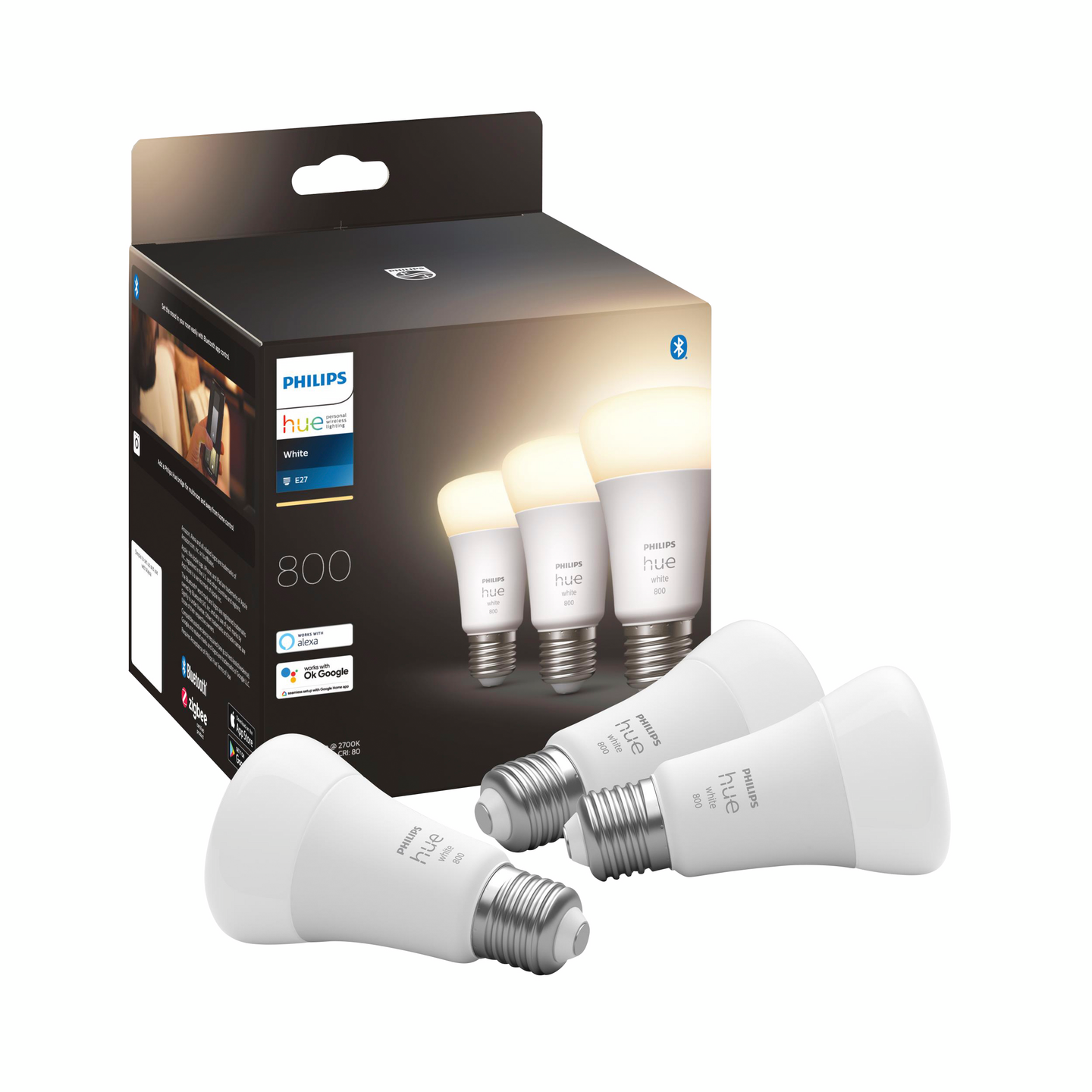 PHILIPS HUE VARMVIT 60W NORMAL E27 3P