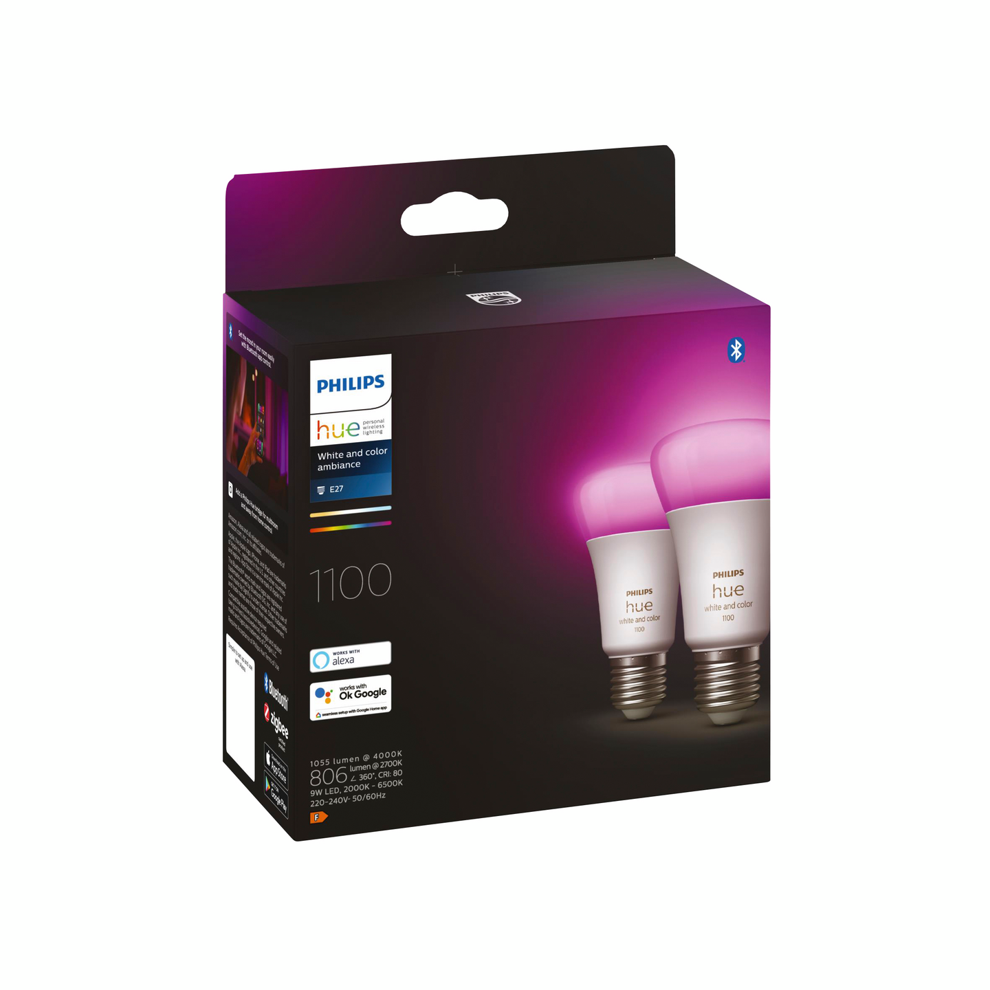 Led-lamppu Philips Hue WCA 9W A60 E27 2kpl