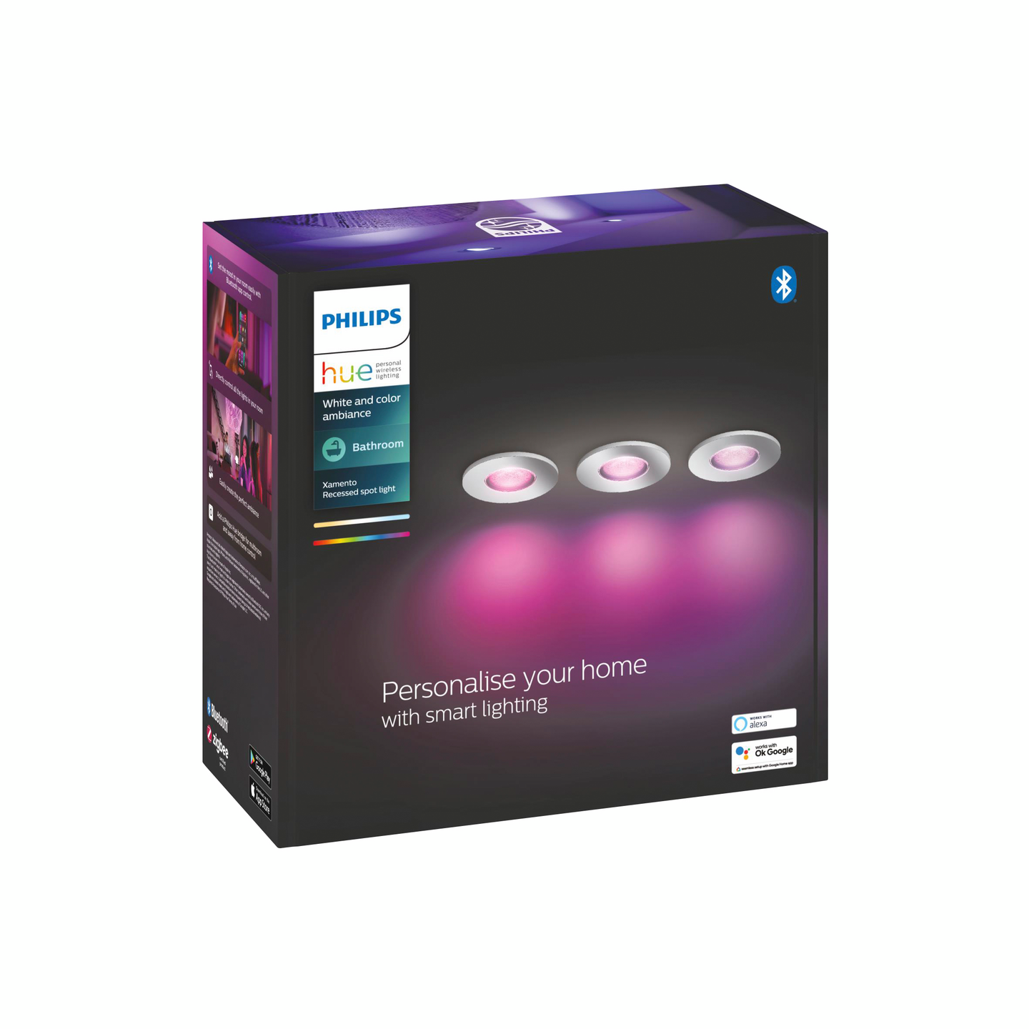 PHILIPS HUE BADRUMSPOT XAMENTO 3P
