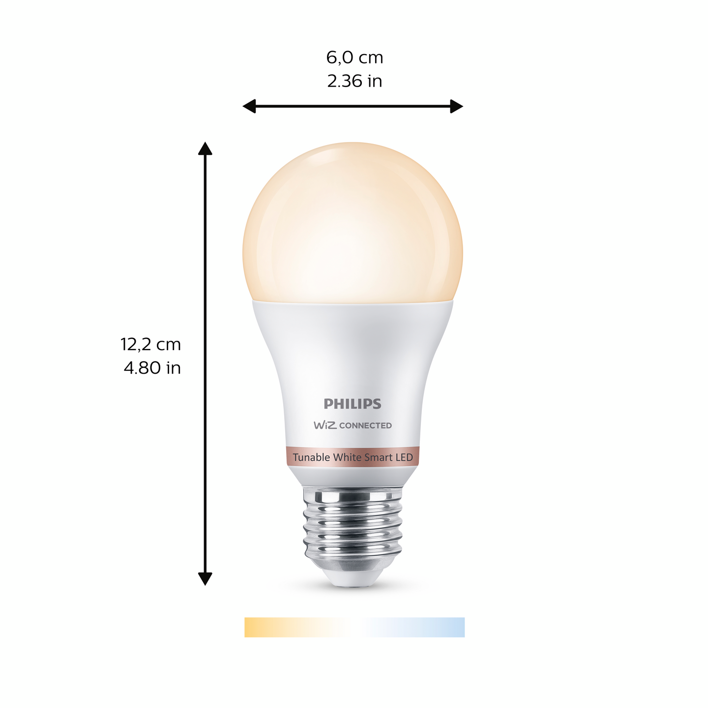 Lamppu Philips Smart LED 8W A60 E27 927-65 tunable white 2