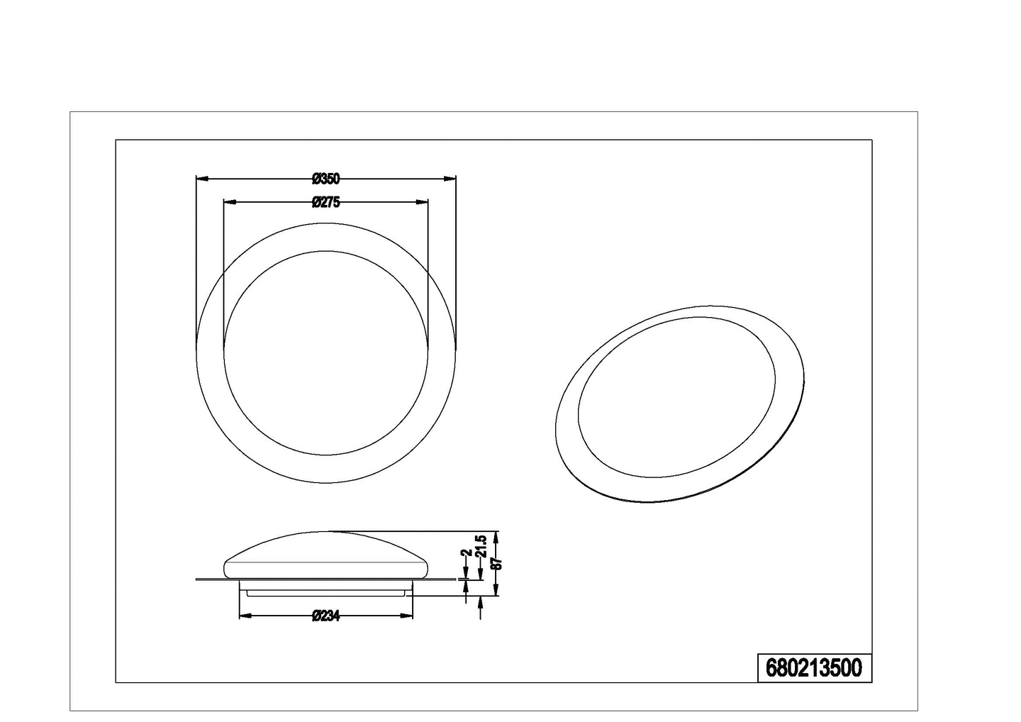 Kattovalaisin TRIO Frodeno led 35cm kirkas RGBW