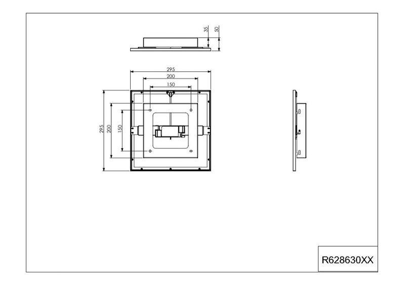 Kattovalaisin TRIO Gamma led 29,5x29,5cm harmaa
