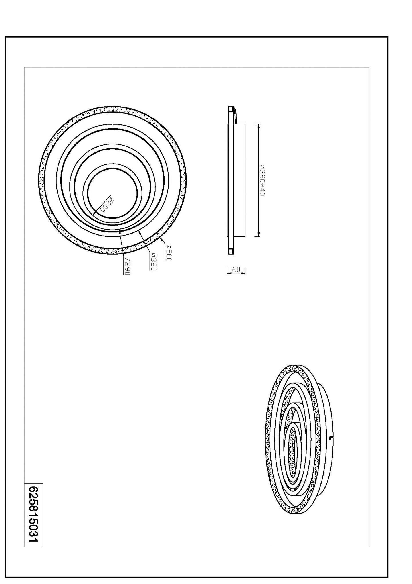Kattovalaisin TRIO Kagawa led mattavalkoinen