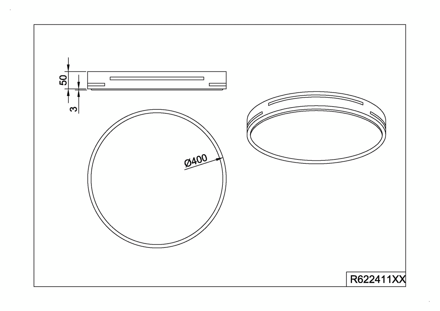 Kattovalaisin TRIO Tacoma led mattamusta
