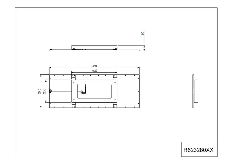 Kattovalaisin TRIO Alpha led 80x30cm mattamusta