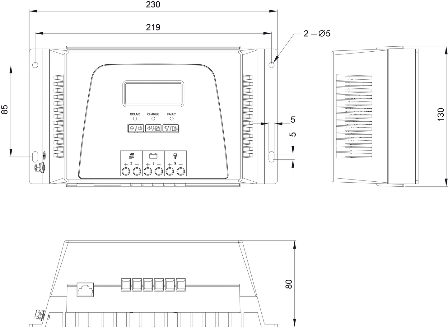 Jännitteensäädin Steca MPPT 3020 12V 30A