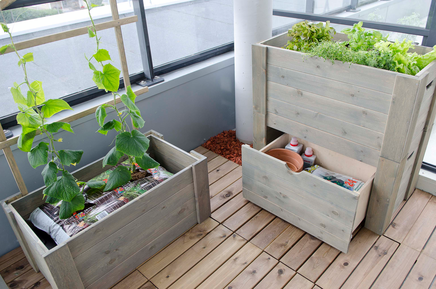 Parveketarha kasvupenkki Biolan 51300000