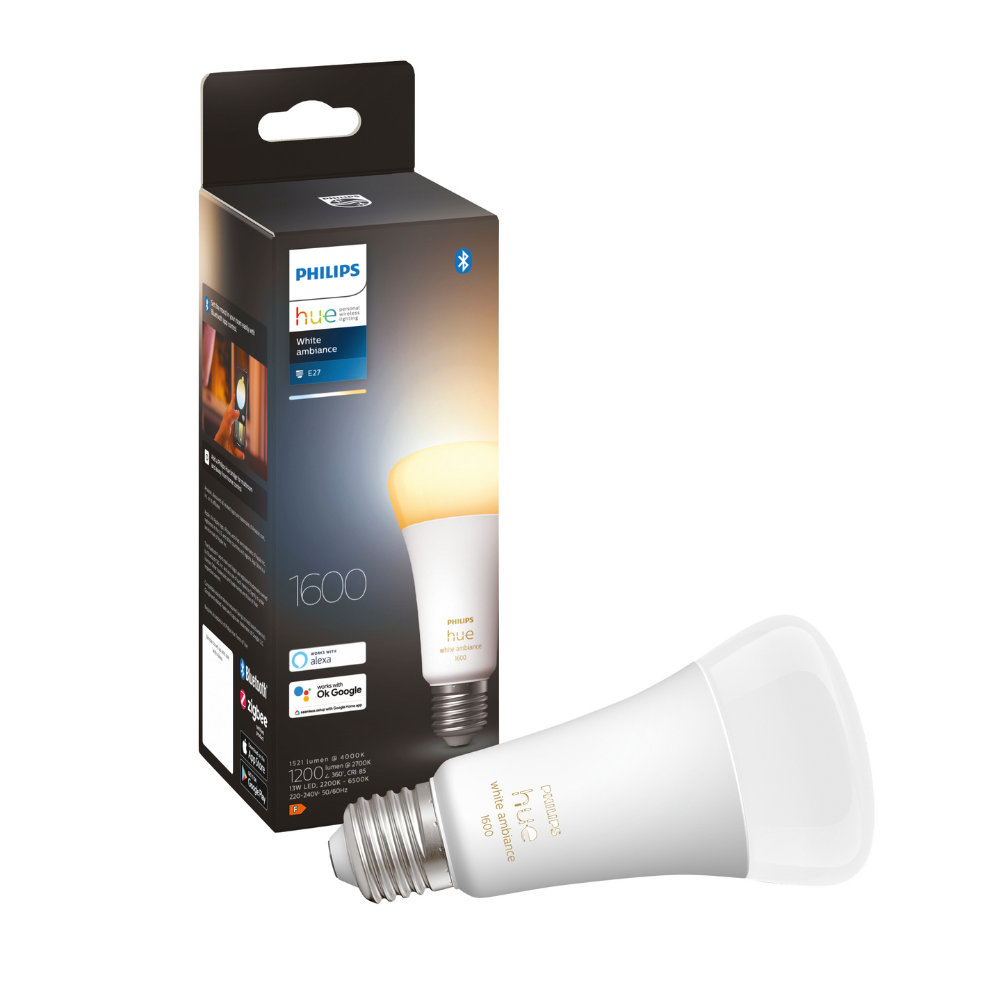 PHILIPS HUE VIT AMB 100W NORM E27