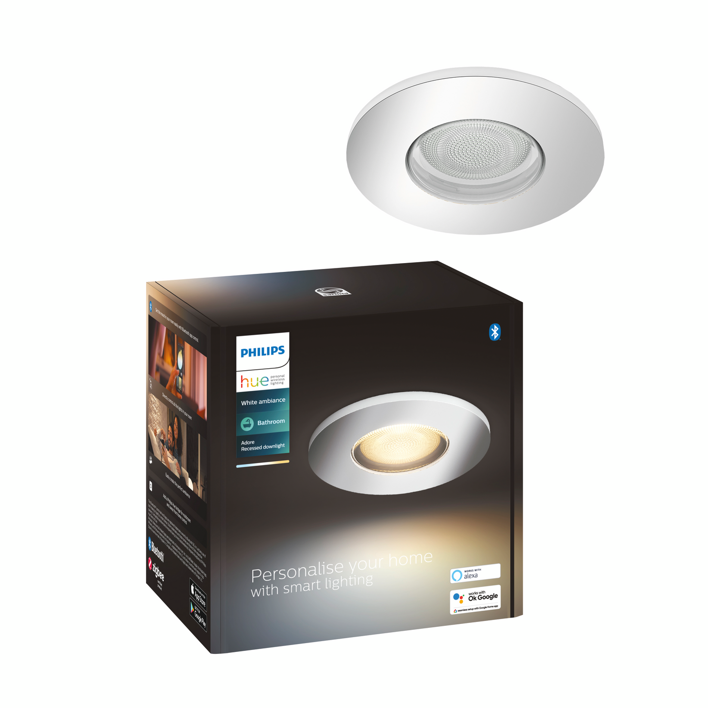 PHILIPS HUE BADRUMSPOT ADORE R UND 5W