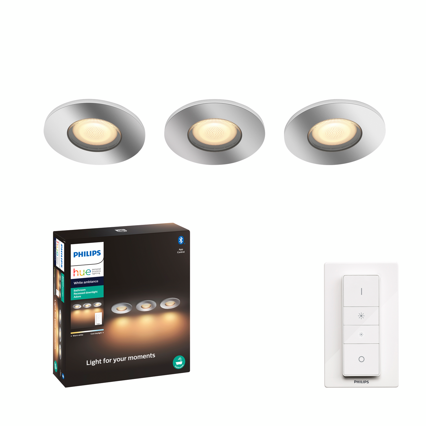 PHILIPS HUE BADRUMSPOT ADORE R UND 3P