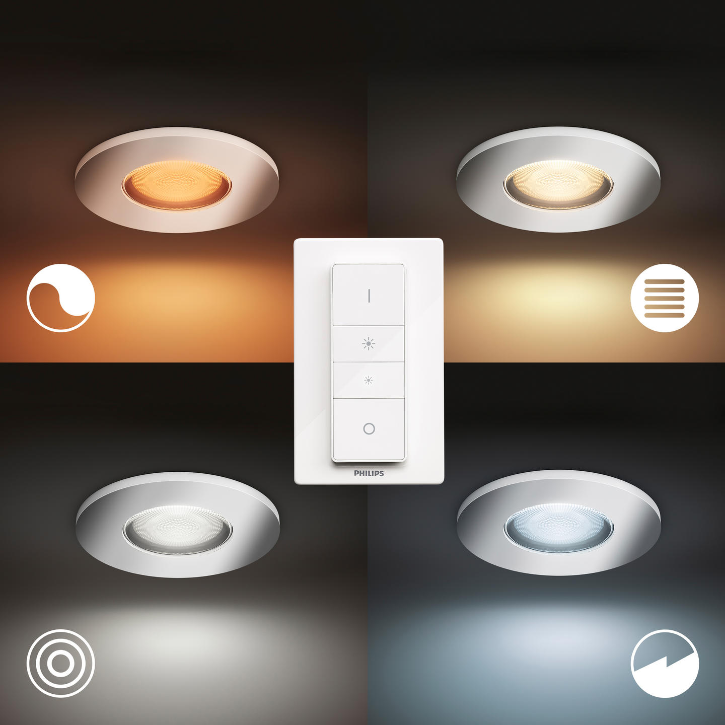 PHILIPS HUE BADRUMSPOT ADORE R UND 3P