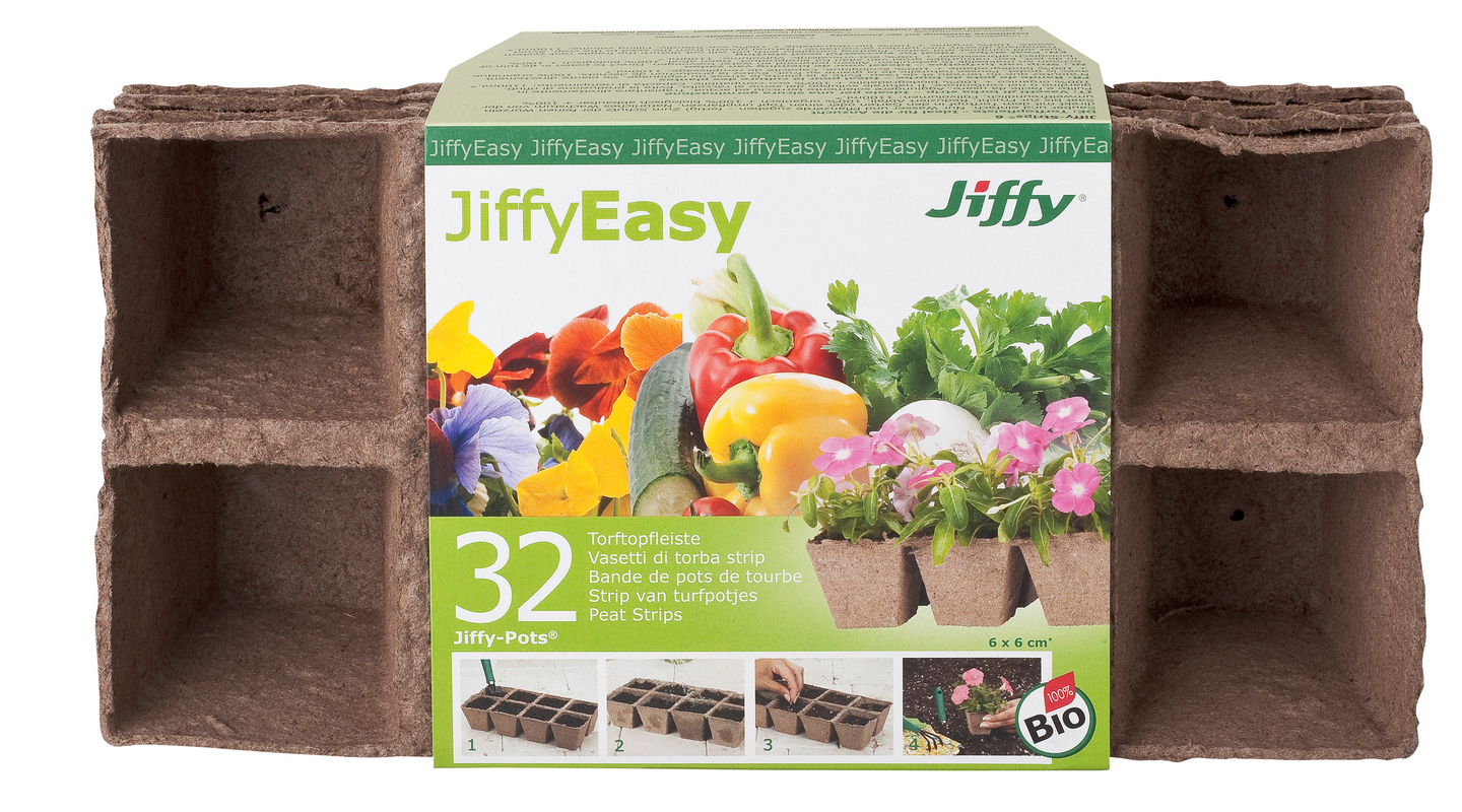 Turvelokerikko Jiffy 6x6cm 4x8kpl