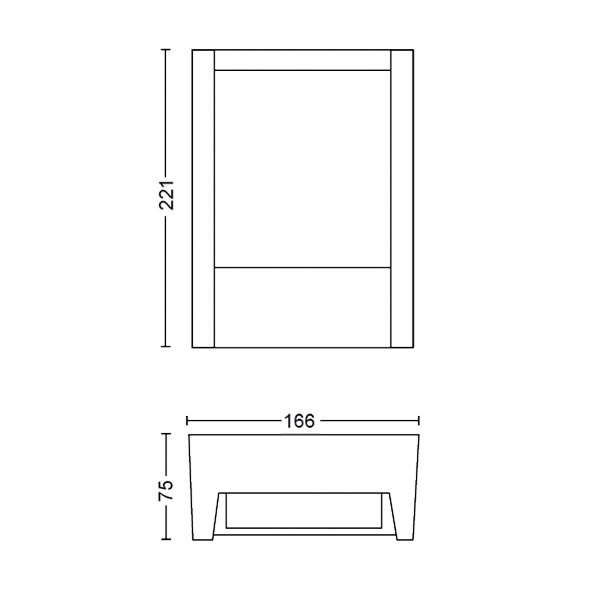 Ulkoseinävalaisin Philips Hue Fuzo musta 77cm