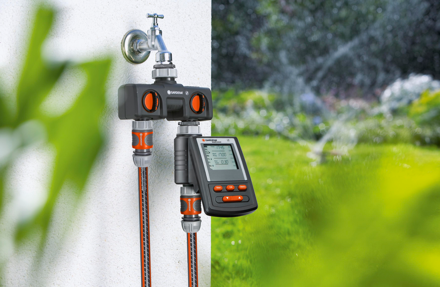 VATTENFÖRD. GARDENA 2 UTTAG