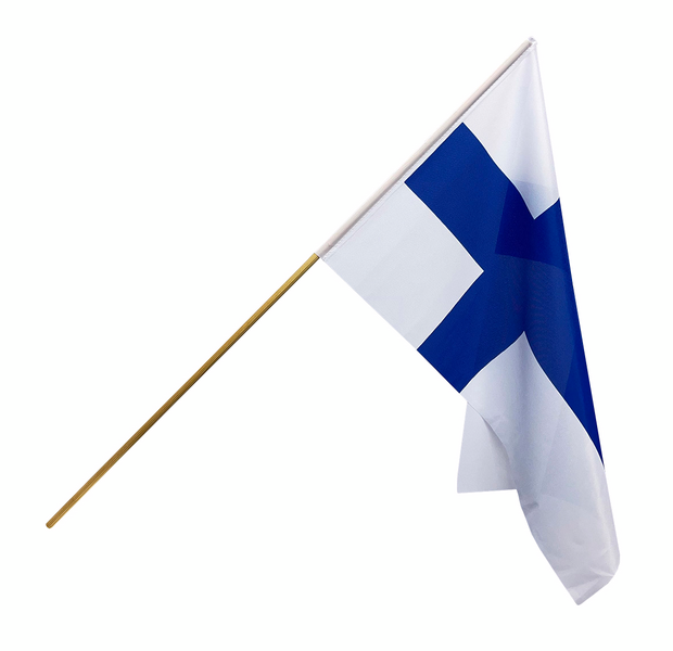 Kannustuslippu Flagmore 74x120cm, sisältää varren 140 cm