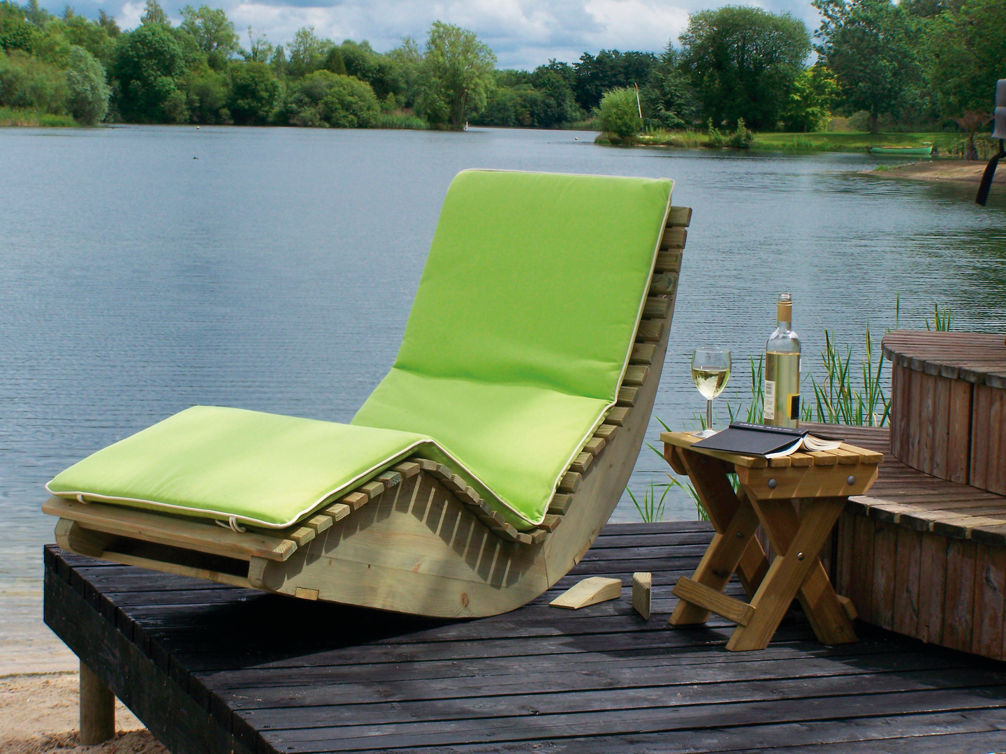 Kansituoli Tammiston Puu Rowena kestopuu vihreä