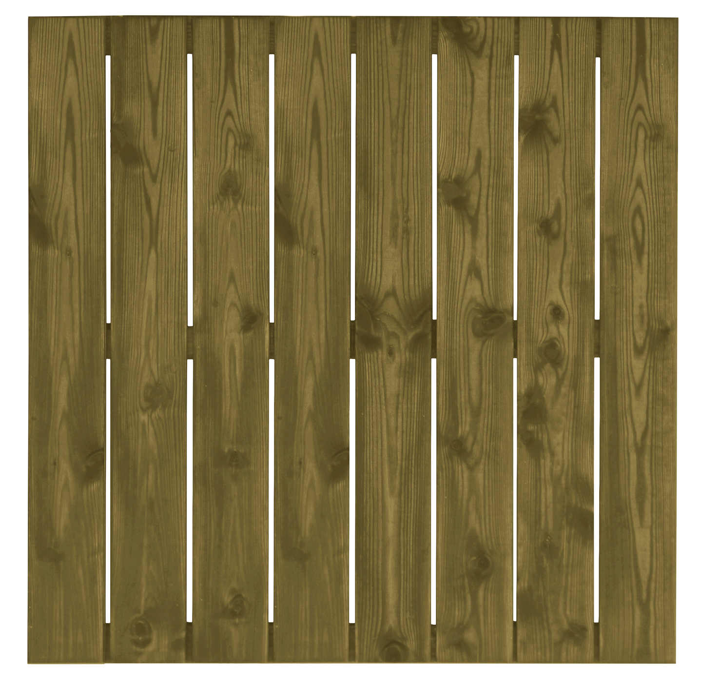 Pihalaatta Tammiston Puu 800x800x16mm kestopuu vihreä