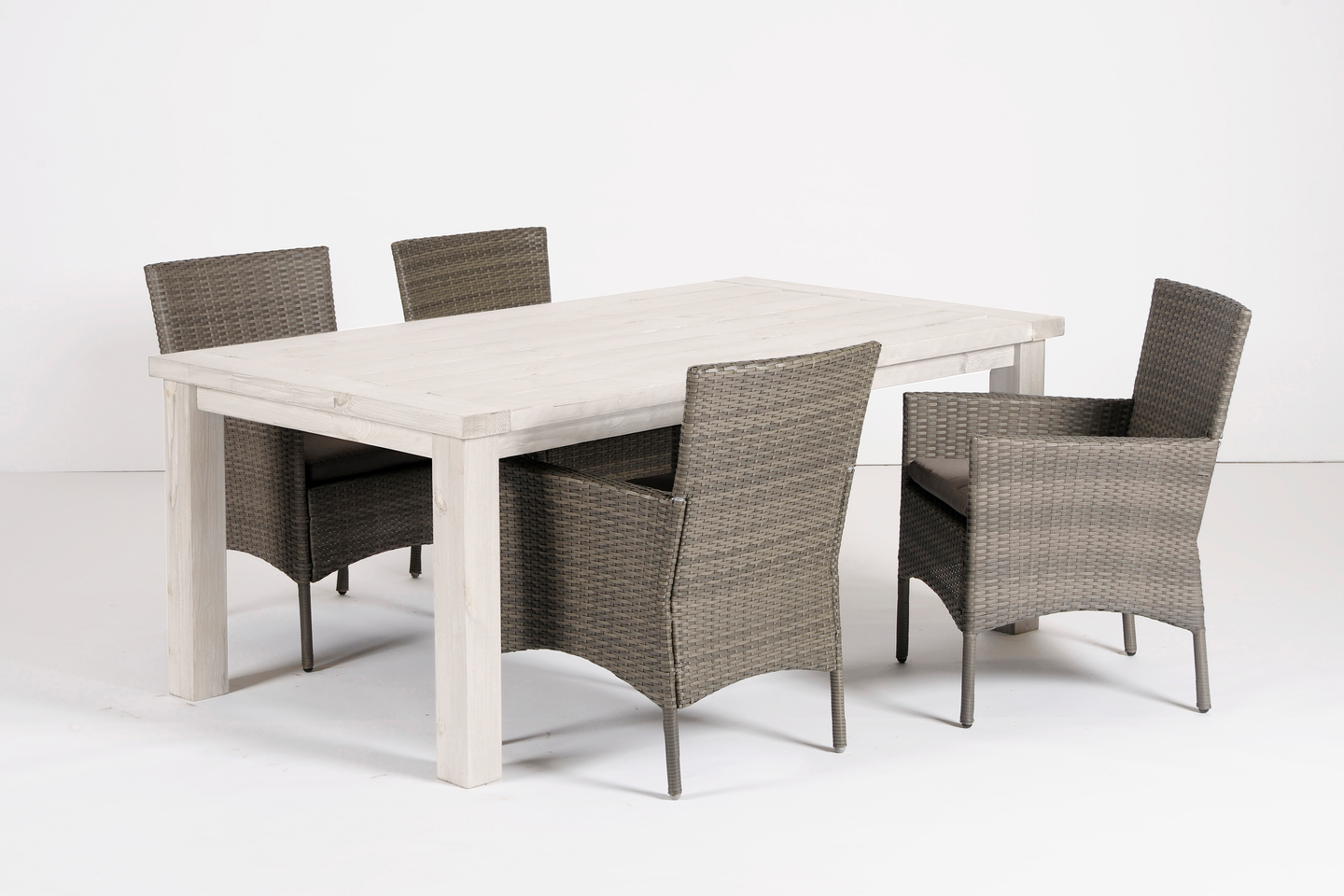 Pöytä Lily 100x180cm mänty vaalea ajopuu