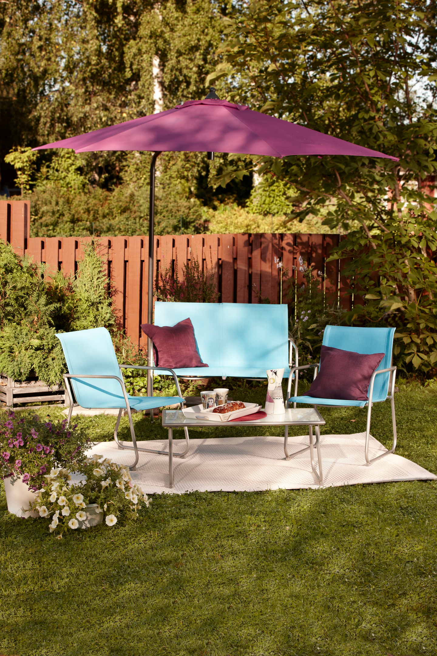 Sohvaryhmä Malaga Textilene/teräs