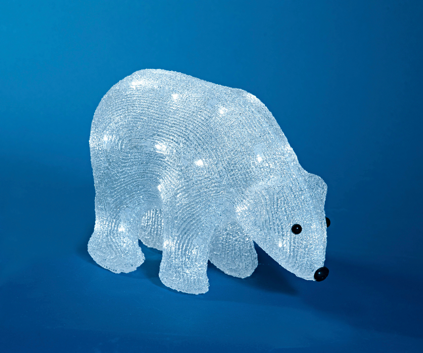 Led-koriste Airam karhu pieni 22x30cm kirkas led E10 matta valkoinen