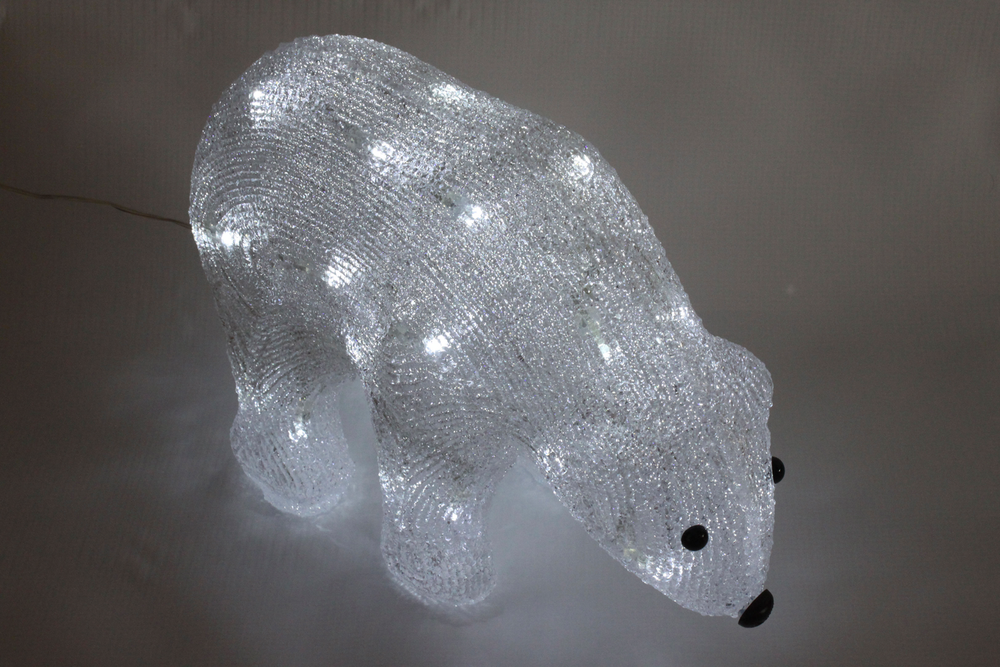 Led-koriste Airam karhu pieni 22x30cm kirkas led E10 matta valkoinen