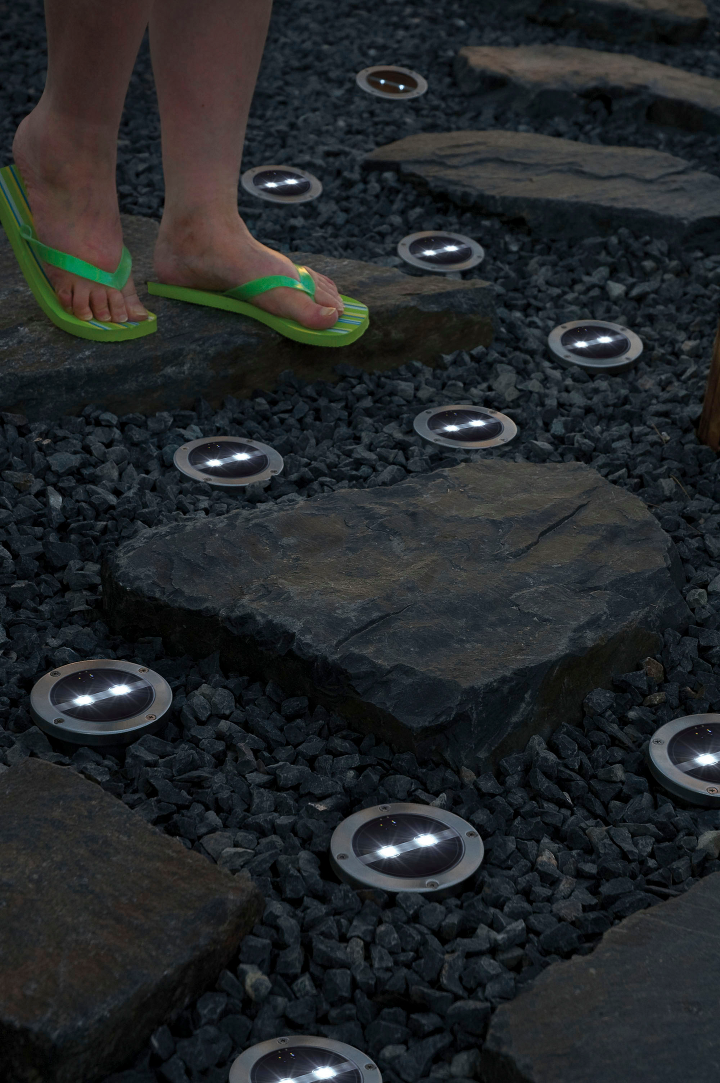 Askellaatta Airam Solar halkaisija 12cm metalli