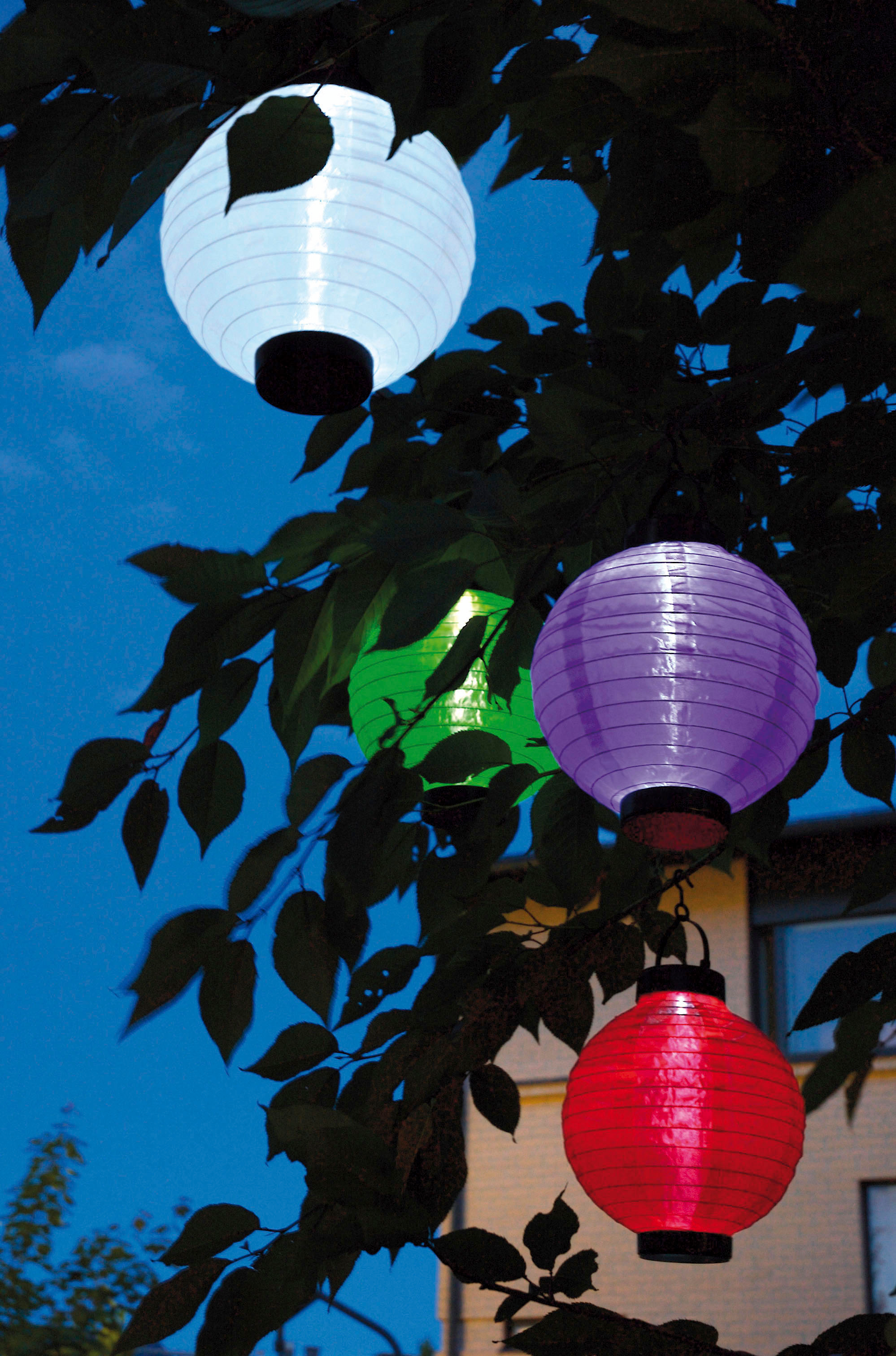 Kiinalainen lyhty Airam Solar pihalyhty 20cm punainen