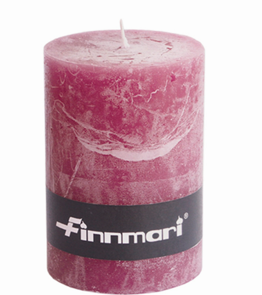 Pöytäkynttilä Finnmari Huurre 7x10cm violetti