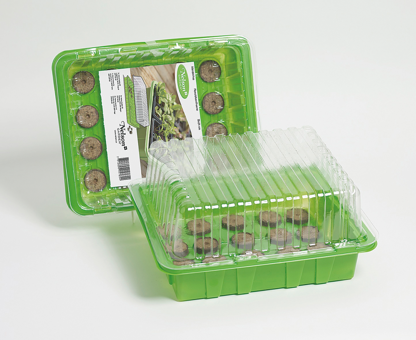 Pienoiskasvihuone Nelson Garden sis. briketit