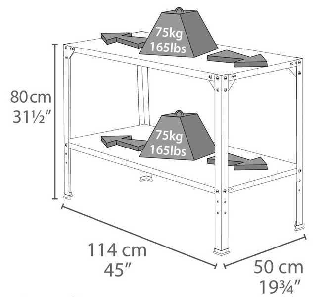 Kasvihuonepöytä Palram-Canipia teräs
