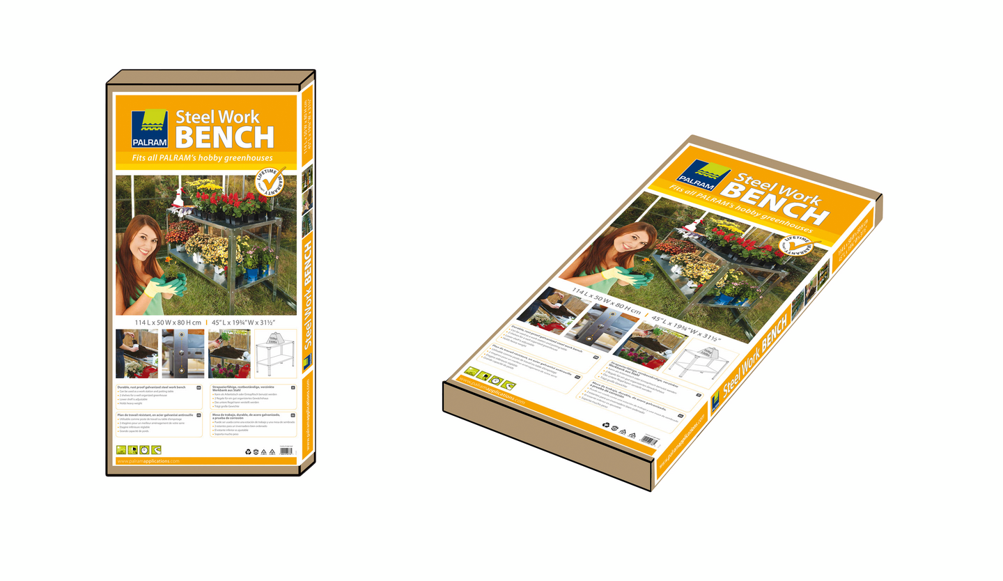 Kasvihuonepöytä Palram-Canipia teräs