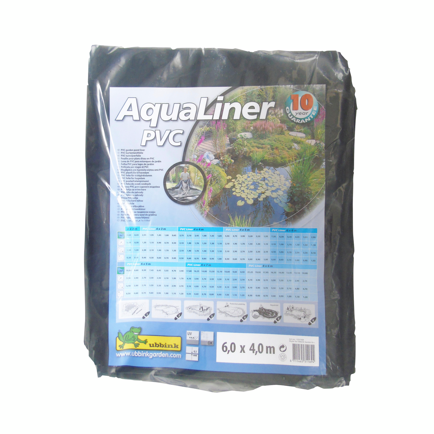 Suihkulähdemuovi Ubbink 0,5mm 6x4m