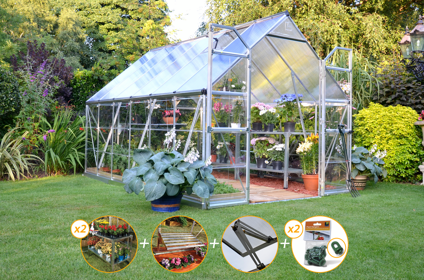 Kasvihuone Palram-Canopia Balance Hybrid 8,9m²