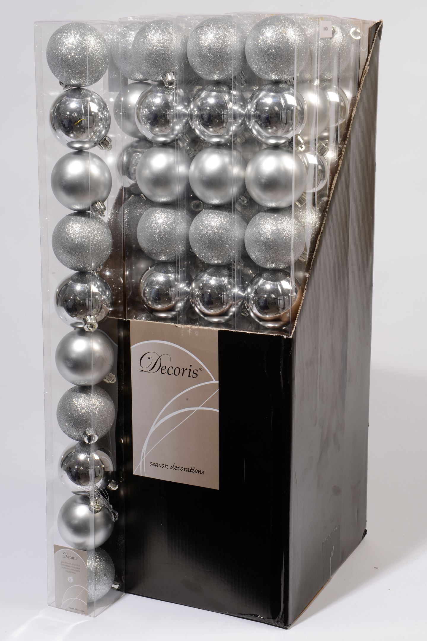 Joulupallo hopea putkilossa 10kpl