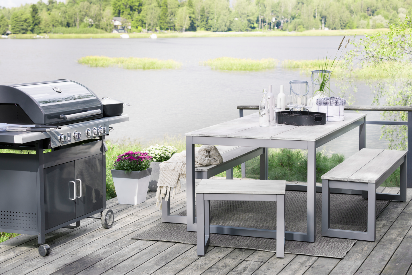 Penkki Cello Stardust 60x40cm harmaa