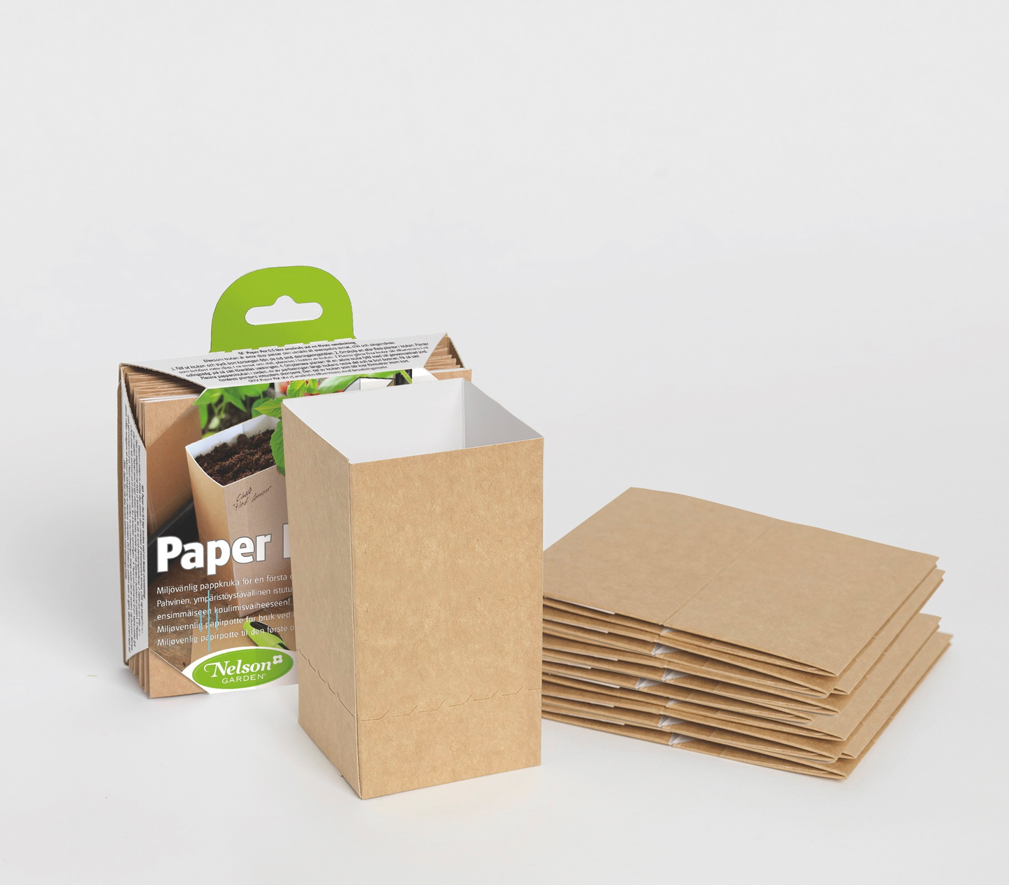 Istutusruukku Nelson Garden paper pot 0,5l 10kpl