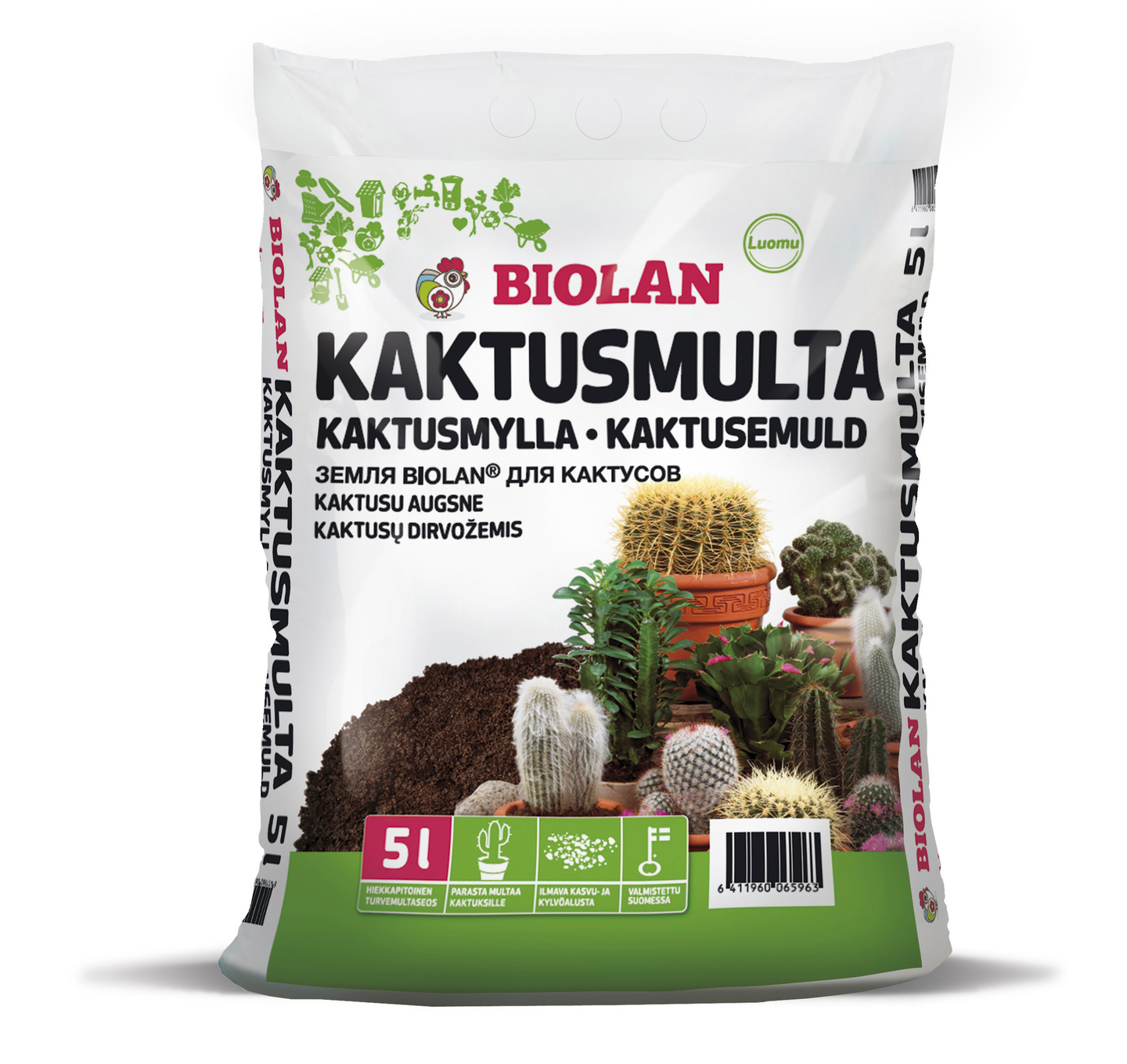 Kaktusmulta Biolan 5l