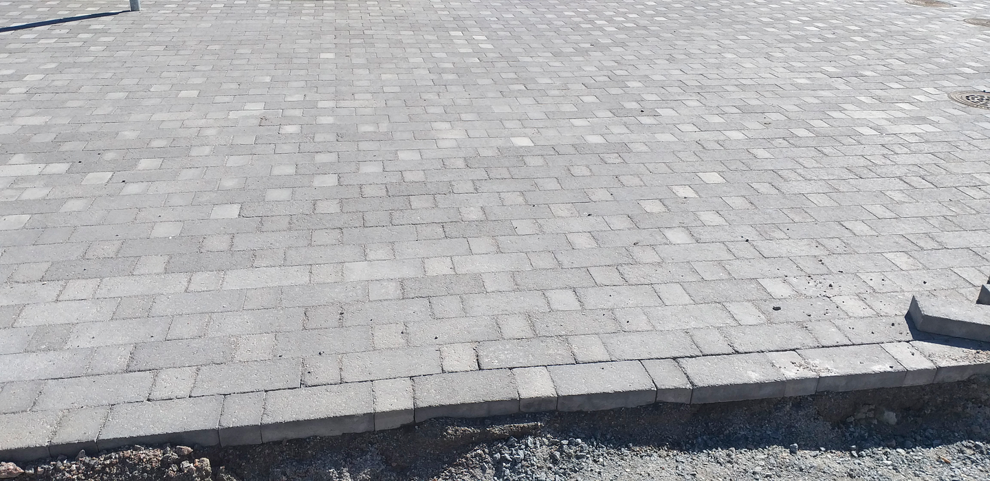 Patinoitu patiokivi iso HB 280x140x60mm harmaa 10,0m²/lava 1435kg/lava