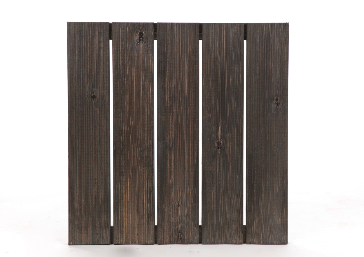 Pihalaatta Miljöökoriste puuta 50x50cm sileä grafiitinharmaa