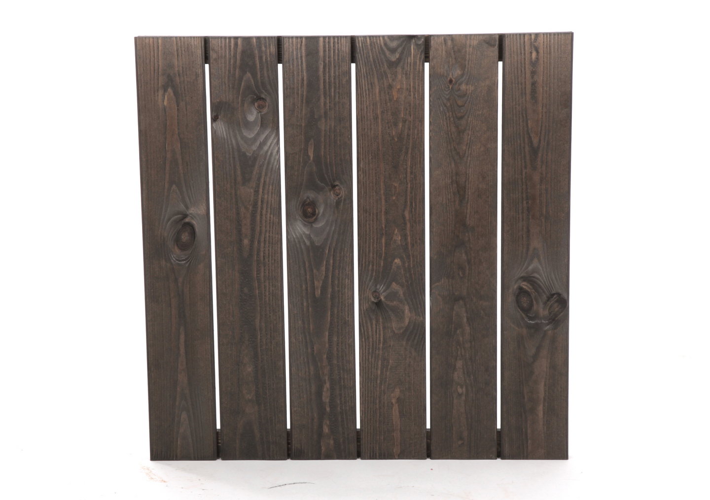 Pihalaatta Miljöökoriste puuta 60x60cm sileä grafiitinharmaa