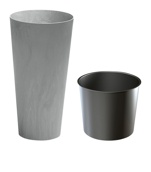 Ruukku Tubus Slim 20cm betoninharmaa