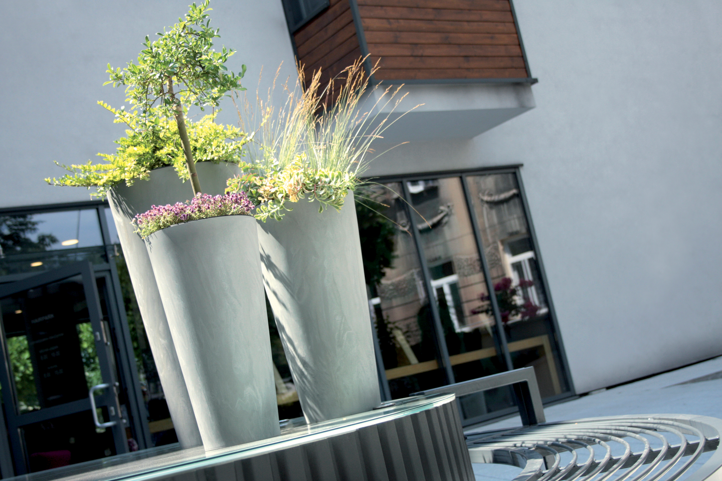 Ruukku Tubus Slim 20cm betoninharmaa