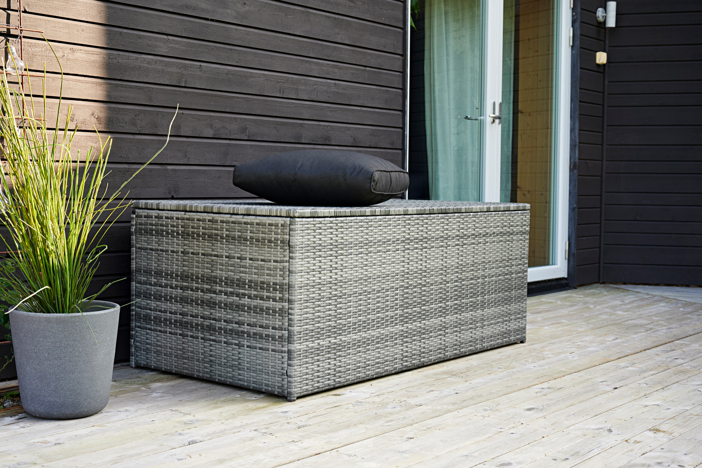 Pehmustelaatikko Cello Luna 122x60cm harmaa