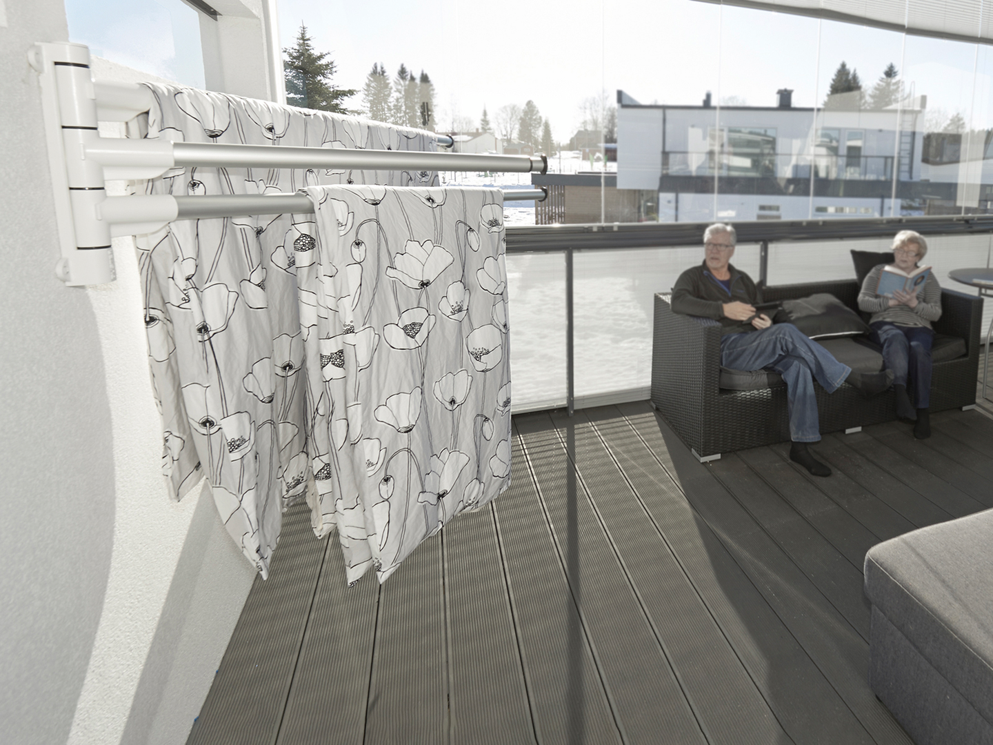 Tuuletusteline Pisla Duster L valkoinen