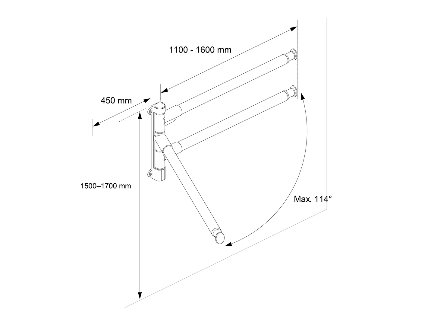 Tuuletusteline Pisla Duster L valkoinen