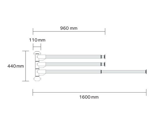 Tuuletusteline Pisla Duster L valkoinen