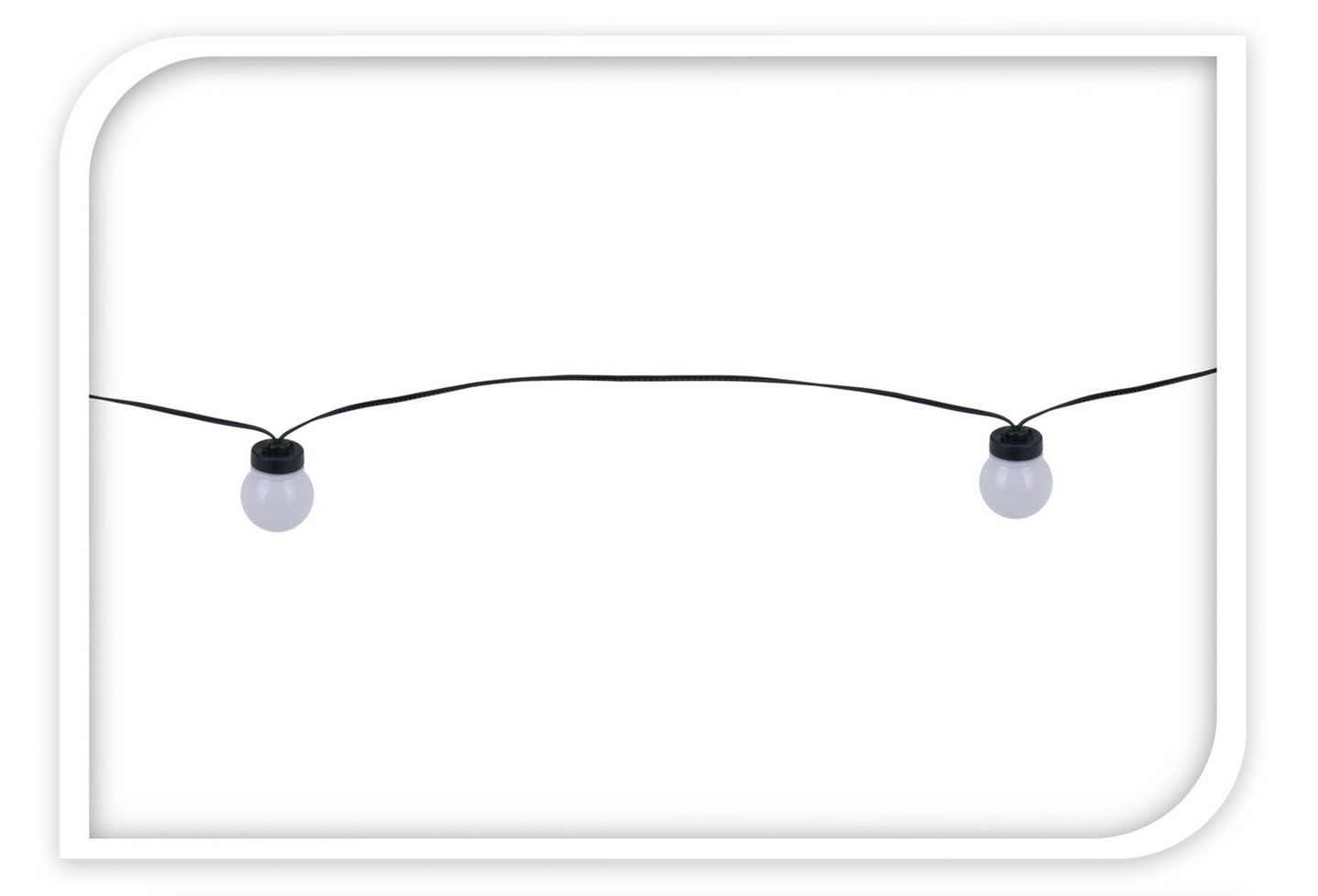 Valosarja Party 10 valkoista 5cm palloa