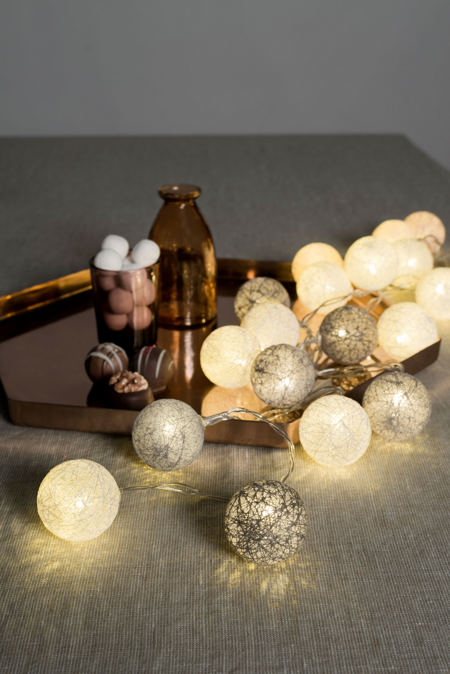 Led-lankapallot Airam Minni 20 beige