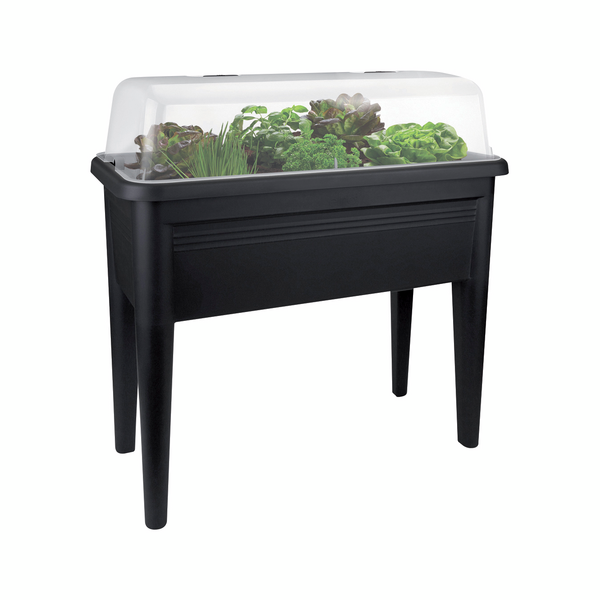 Kasvatusruukku jaloilla Elho XXL 75x36cm musta