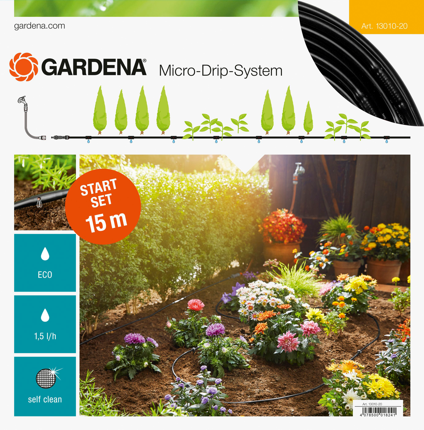 Kastelusarja Gardena MDS S 4,6mm 15m 13010-20